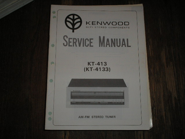KT-413 KT-4133 Tuner Service Manual  Kenwood